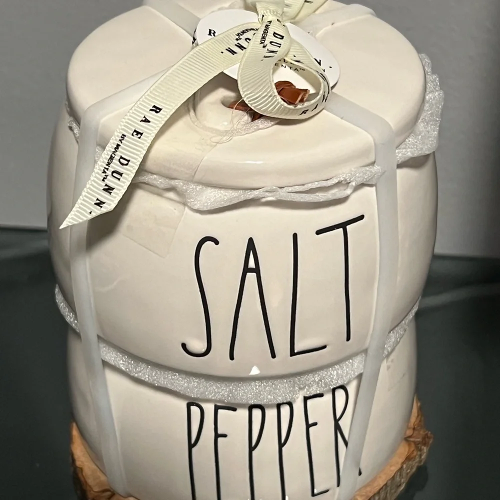 Rae Dunn Salt and Pepper Ceramic Set